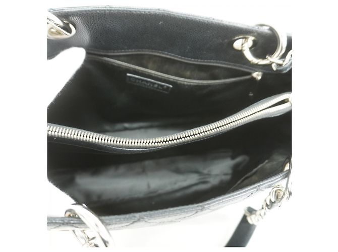 Timeless Borsa tote in pelle di vitello grana nera Chanel Nero - vista 4