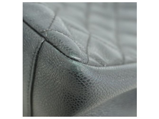 Timeless Borsa tote in pelle di vitello grana nera Chanel Nero - vista 7