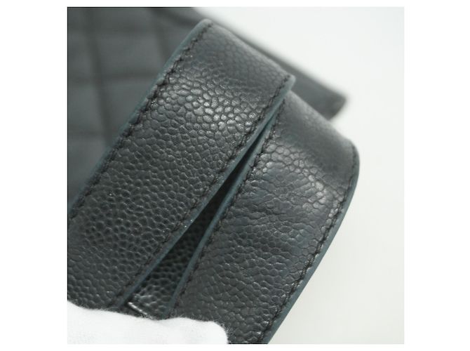 Timeless Borsa tote in pelle di vitello grana nera Chanel Nero - vista 9