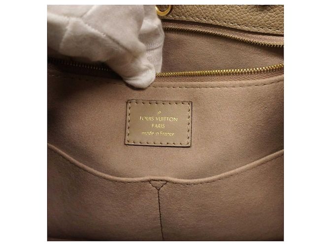Borsa tote OnTheGo MM in Monogram Empreinte Louis Vuitton Beige - vista 5