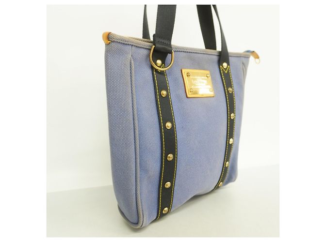 Louis Vuitton Antigua Cabas MM Tasche Blau - Ansicht 2