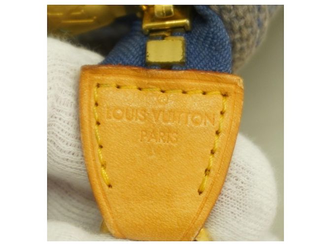 Louis Vuitton Antigua Cabas MM Tasche Blau - Ansicht 5