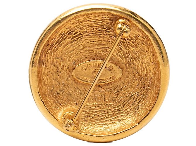 Timeless Spilla placcata in oro Chanel Coco Mark D'oro - vista 2