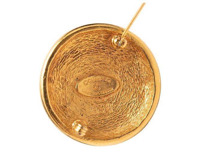 Timeless Spilla placcata in oro Chanel Coco Mark D'oro - vista 3