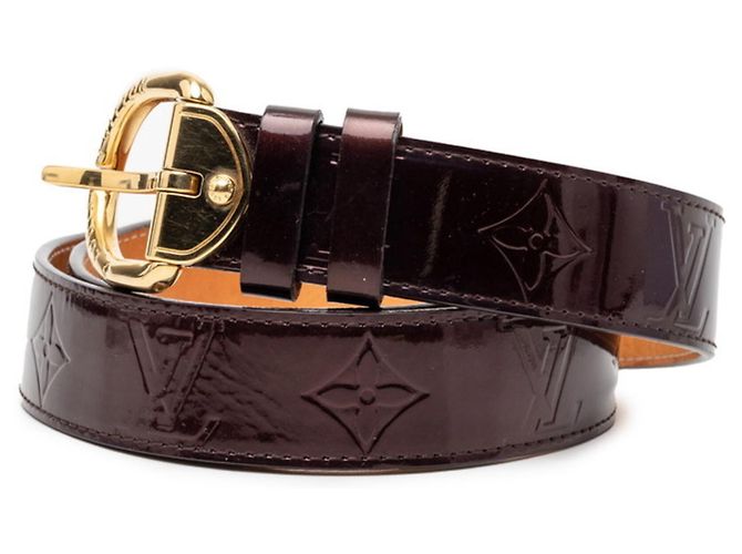 Louis Vuitton Monogram Vernis Gürtel Braun Lila - Ansicht 2