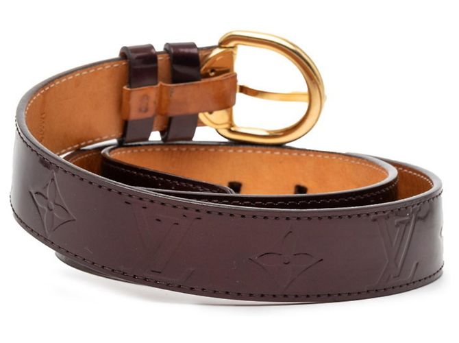 Louis Vuitton Monogram Vernis Gürtel Braun Lila - Ansicht 3