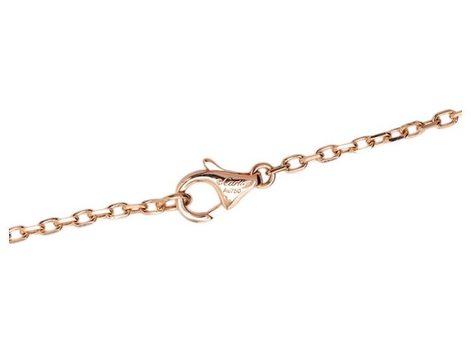Collar Péndulo Trinity 5 Diamantes de Cartier Plata Dorado - vista 4