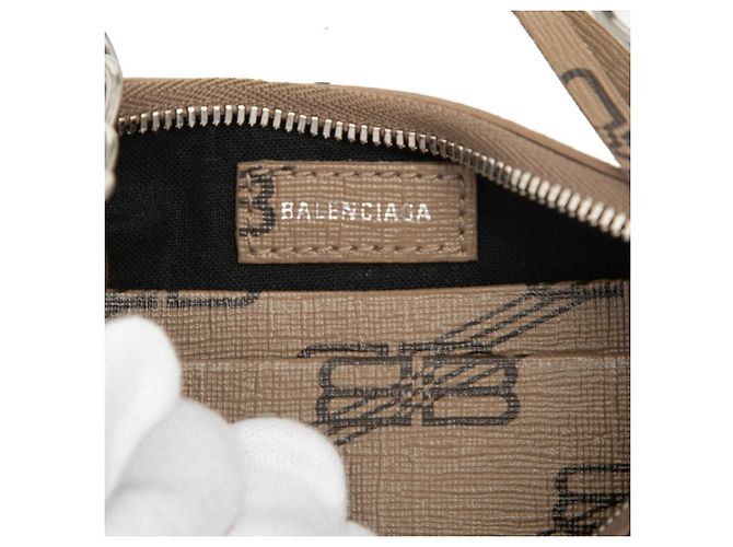 Borsa a tracolla mini Lucagol BB Monogram di Balenciaga Marrone - vista 5