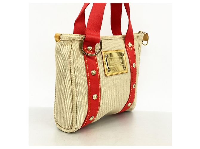 Borsa Louis Vuitton Antigua Cabas PM Beige - vista 2