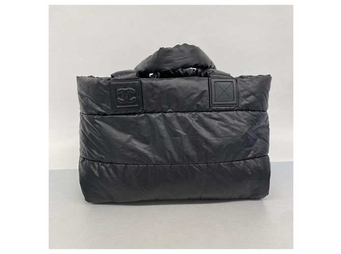 Chanel Coco Cocoon Nylon Tote Bag Schwarz - Ansicht 9