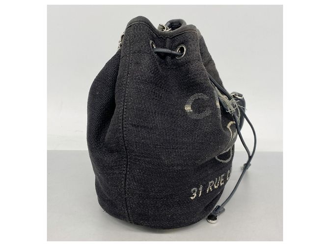 Borsa a Spalla con Catena Deauville di Chanel Nero - vista 2