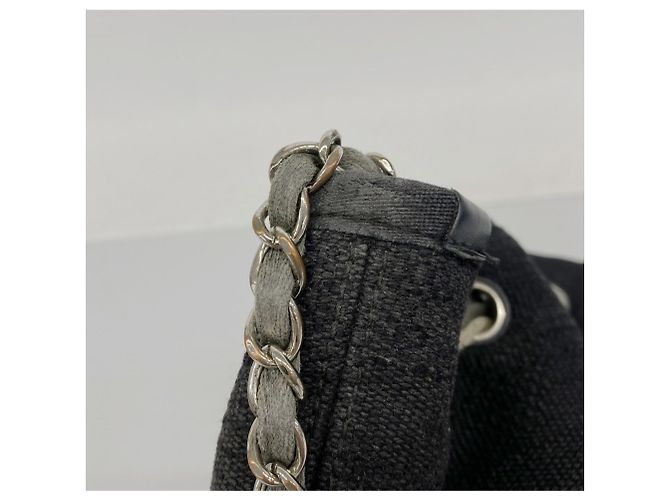 Borsa a Spalla con Catena Deauville di Chanel Nero - vista 6