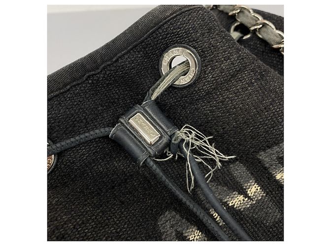 Borsa a Spalla con Catena Deauville di Chanel Nero - vista 7
