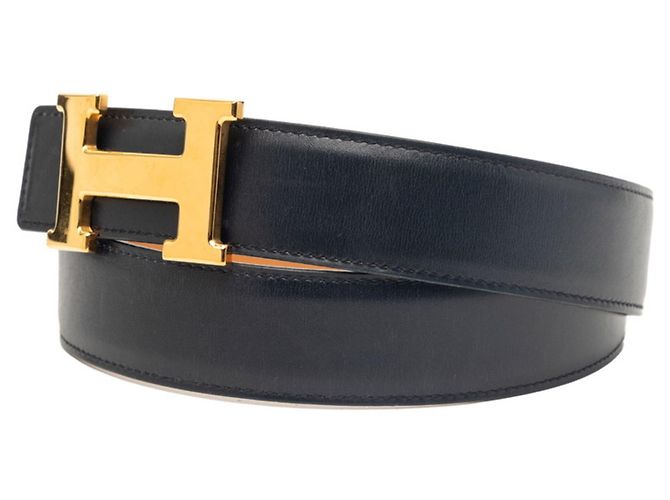 Reversibler H-Buckle Constance Gürtel von Hermès Schwarz - Ansicht 2