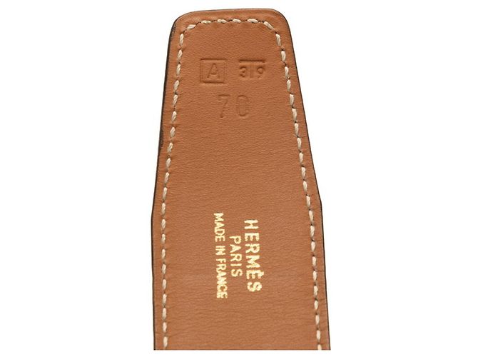 Reversibler H-Buckle Constance Gürtel von Hermès Schwarz - Ansicht 6