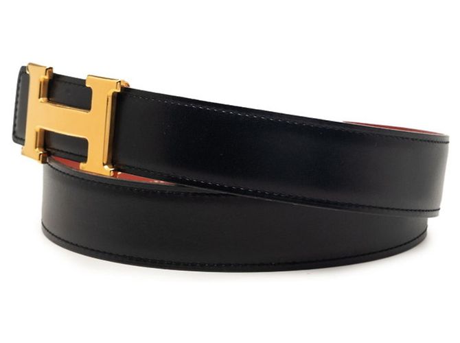 Cinto reversível H-Buckle Constance da Hermès Preto - vista 2