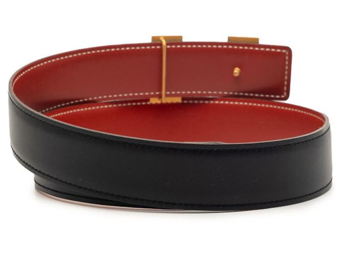 Cinto reversível H-Buckle Constance da Hermès Preto - vista 4