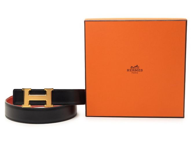Cinto reversível H-Buckle Constance da Hermès Preto - vista 7