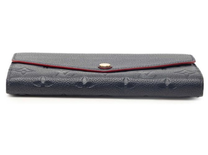 Sarah Portafoglio lungo Louis Vuitton Monogram Empreinte in Marine Rouge e Blu Navy Rosso - vista 3