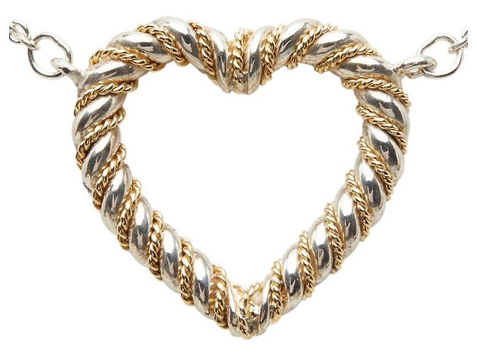 Collar en forma de corazón Twist de Tiffany & Co. Plata Dorado - vista 2