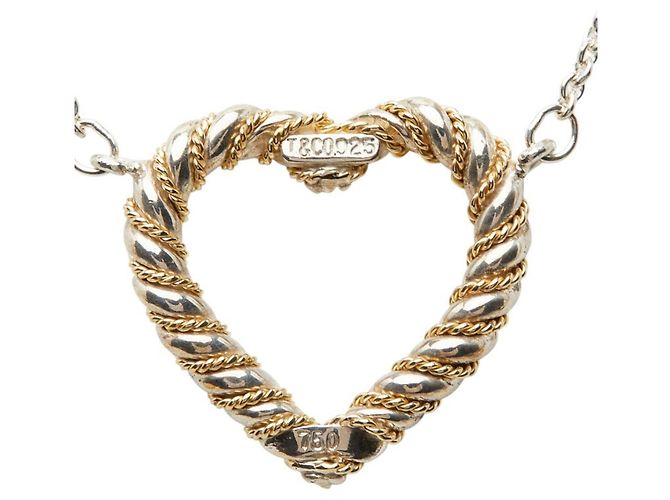 Collar en forma de corazón Twist de Tiffany & Co. Plata Dorado - vista 3