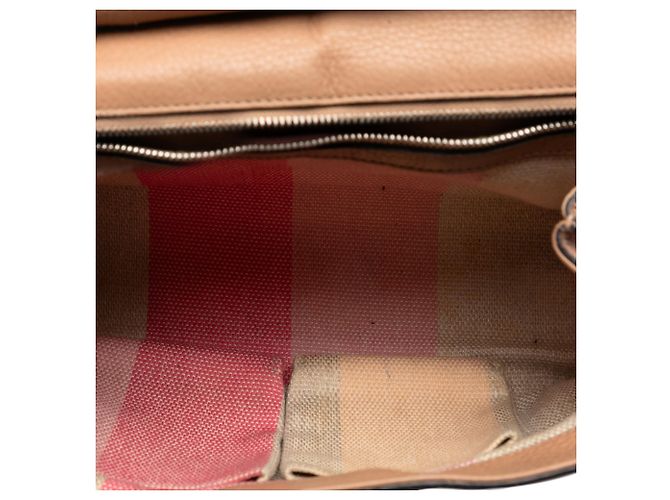 Bamboo Borsa a tracolla quotidiana in pelle marrone piccola con bambù Gucci Marrone chiaro - vista 4