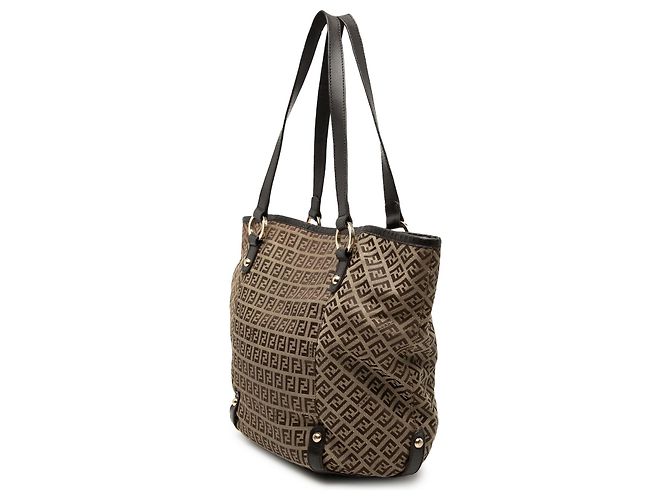 Fendi Beige Zucchino Canvas Tote - view 2