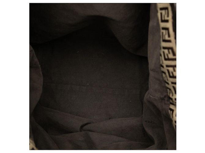 Fendi Beige Zucchino Canvas Tote - view 4