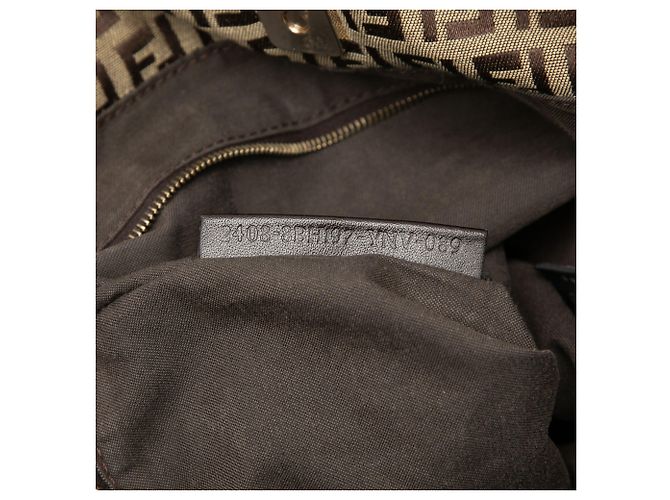 Fendi Beige Zucchino Canvas Tote - view 6
