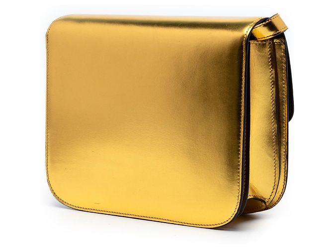Classic Box Céline Celine Oro Medio Pelle di Vitello Scatola Classica D'oro - vista 2