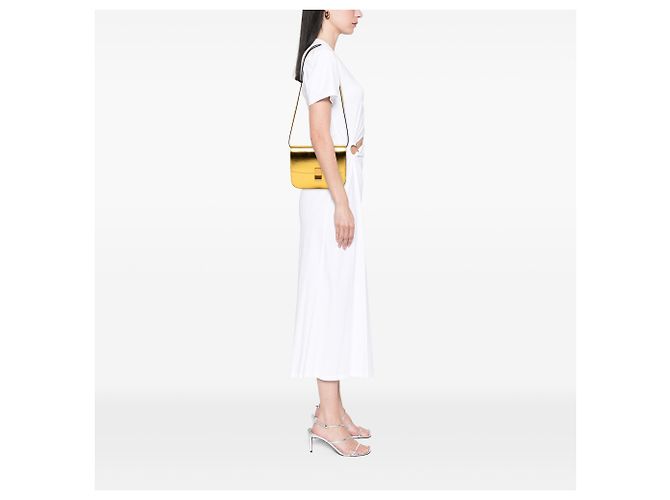 Classic Box Céline Celine Oro Medio Pelle di Vitello Scatola Classica D'oro - vista 7