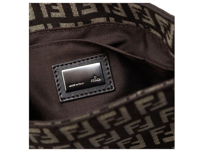 Borsa a tracolla in tela Zucchino marrone Fendi Marrone scuro - vista 6
