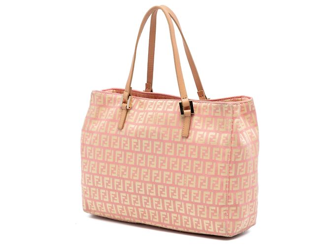 Fendi Pink Zucchino Canvas Tote - Ansicht 2