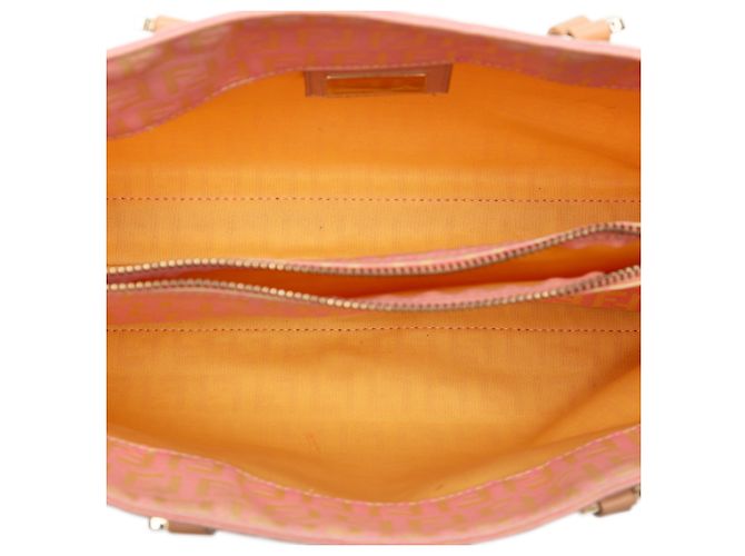 Fendi Pink Zucchino Canvas Tote - Ansicht 4
