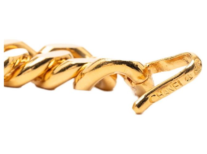 Cambon Chanel Coco Mark goldplattierter Kettengürtel Golden - Ansicht 3