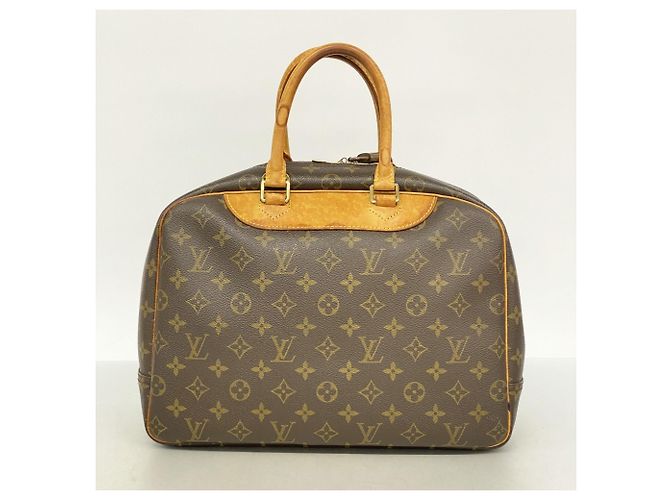 Borsa Deauville Monogram Louis Vuitton Marrone - vista 12