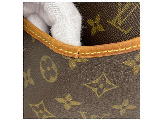 Borsa Deauville Monogram Louis Vuitton Marrone - vista 7
