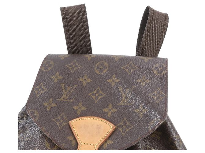 Zaino Montsouris GM Monogramma Louis Vuitton Marrone - vista 2