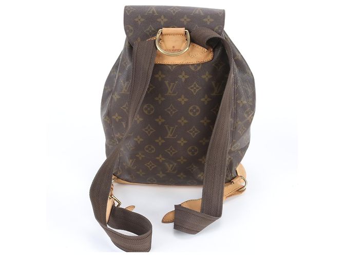Zaino Montsouris GM Monogramma Louis Vuitton Marrone - vista 3