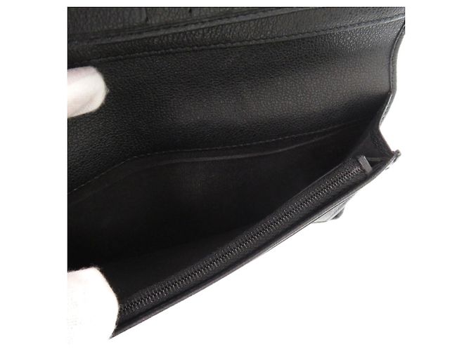 Cartera Larga de Cuero Camelia Chanel Negro - vista 7