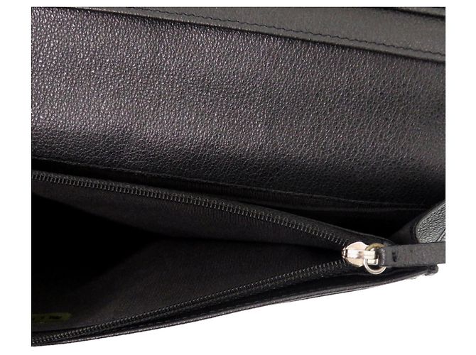 Cartera Larga de Cuero Camelia Chanel Negro - vista 8