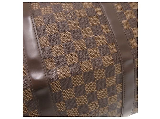 Borsa a Tracolla Keepall 55 Damier Louis Vuitton Marrone - vista 8