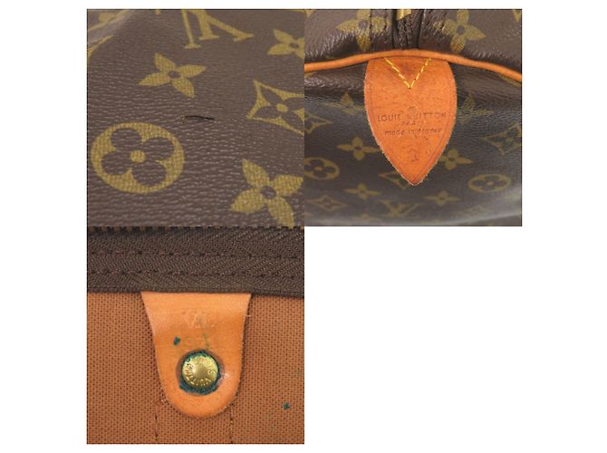 Borsa Boston Keepall 60 Monogram Louis Vuitton Marrone - vista 10