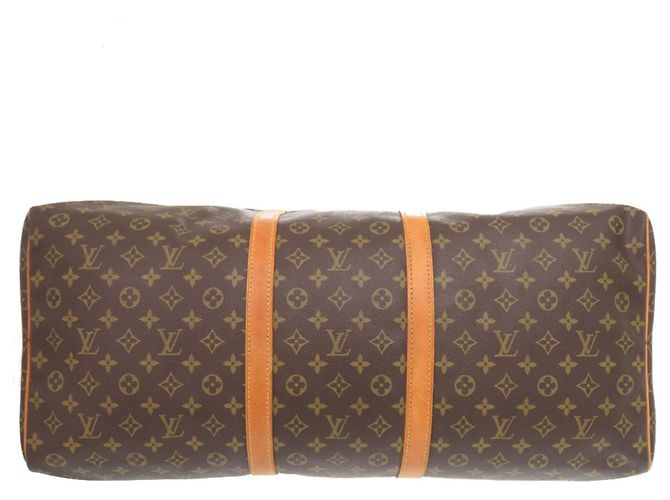 Borsa Boston Keepall 60 Monogram Louis Vuitton Marrone - vista 3