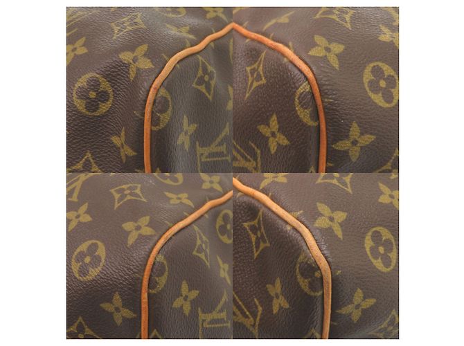 Borsa Boston Keepall 60 Monogram Louis Vuitton Marrone - vista 4