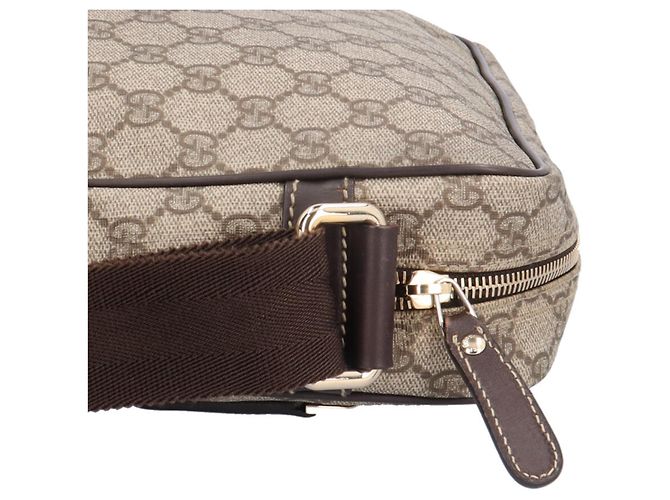 Bolso Mensajero GG Supreme de Gucci Castaño Beige - vista 11