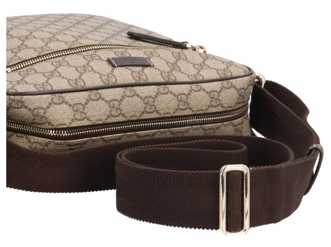 Bolso Mensajero GG Supreme de Gucci Castaño Beige - vista 13