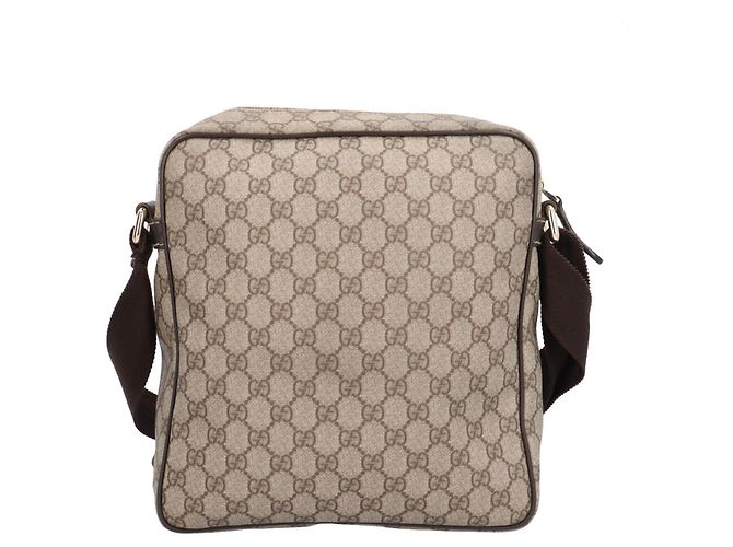Bolso Mensajero GG Supreme de Gucci Castaño Beige - vista 3