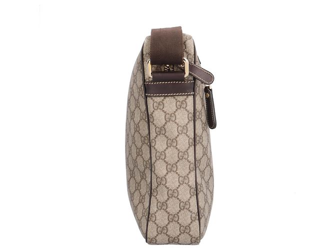 Bolso Mensajero GG Supreme de Gucci Castaño Beige - vista 4