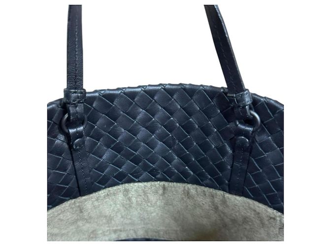 Borsa a Spalla Intrecciato Bottega Veneta Nero - vista 10